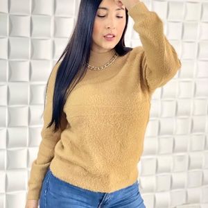 Brown Cute Furry Sweater